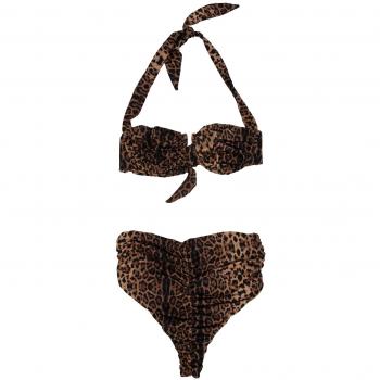 Brown Women's 2-Piece Bikini Set Size S