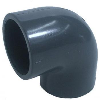 Gomito 90° PVC-U 63 mm con presa adesiva