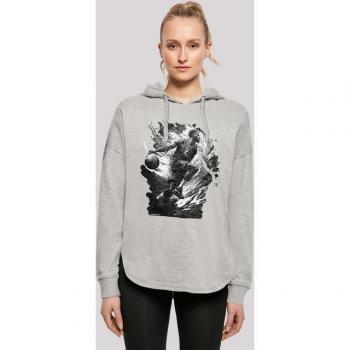 F4NT4STIC Sport Hoodie Basketball Splash – Damen, Oversize, Grau