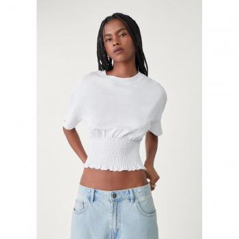 Blouse Arricciata Stradivarius, Colore Bianco, Taglia M