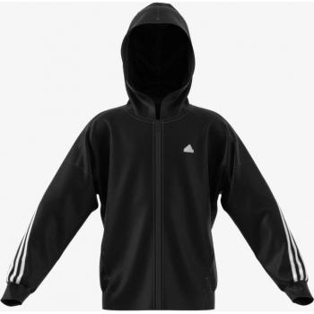 Adidas future icons 3 bandas con capucha sudadera niño Negro (152)