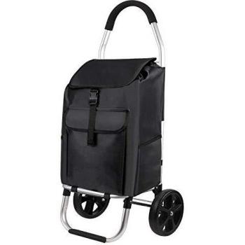Schwarzer 2‑Rad Trolley für bis zu 45 kg