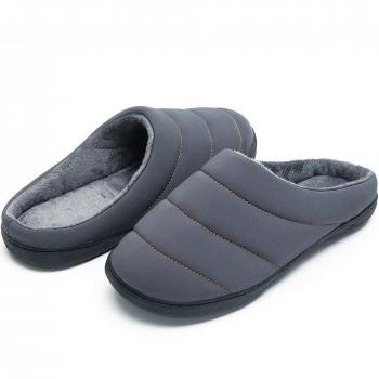 HUSK'SWARE Memory Foam Winterhausschuhe für Herren – warm & robust, 42/43