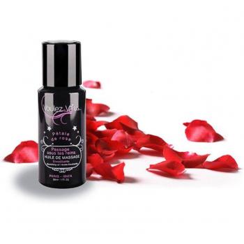 Aceite de Masaje para Cuerpo con Pétalos de Rosa Voulez-Vous, 30 mL