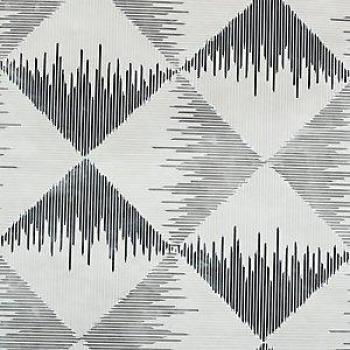 ARTHOUSE Aztec Geometric Mono Black And White Wallpaper, Diamond Design Striped, Non-Woven Material