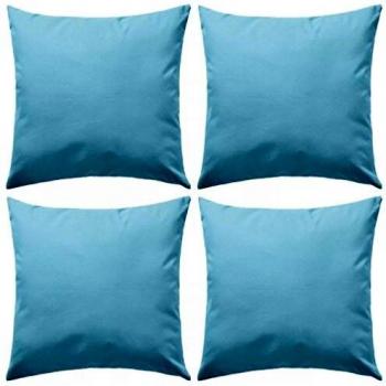 VidaXL Cuscini per giardino, 4 unità, 45 x 45 cm, tonalità chiara