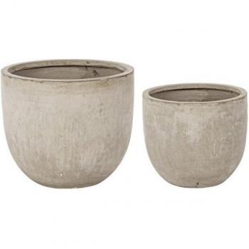 Giordanoshop: Set di Vasi Cement Basso Sabbia