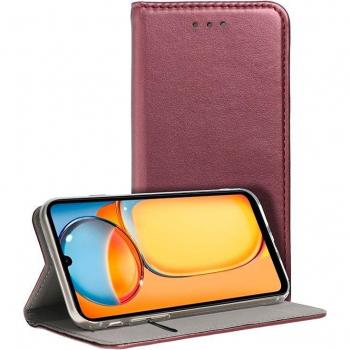 Funda Flip Burgundy para Xiaomi Redmi 13C/13C 5G/POCO C65
