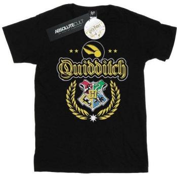 Boys’ Hogwarts Quidditch Emblem Top – Size 9, Black