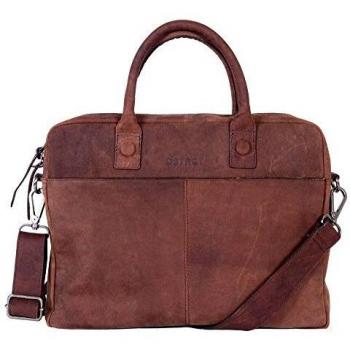 DSTRCT Wall Street Brown 15 Laptop Carry‑Bag