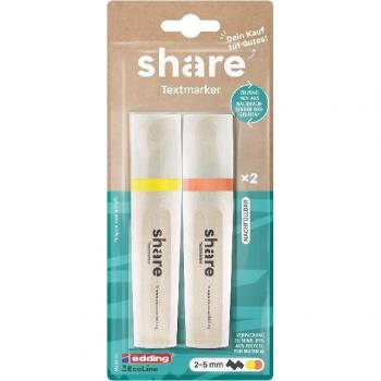Evidenziatori Y-09-10-04 (2 pz, Giallo e Arancione, 5 mm)