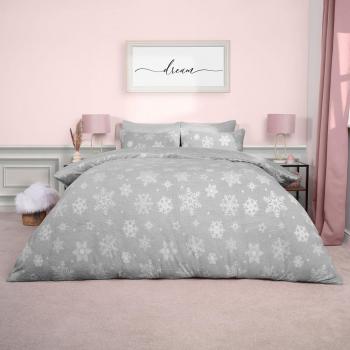 Chilly Arctic Snowflake Teddy Duvet Set