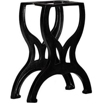 Cadre de banc de travail vidaxl noir et rouge mat 70x50x79 cm métal