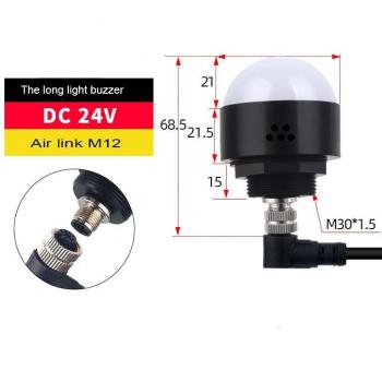 Lámpara LED de señalización 3W 24V a prueba de polvo