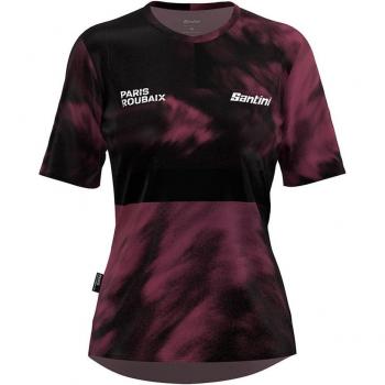 T-shirt Santini Lilas Noir Paris-Roubaix Femme