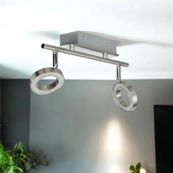 LED Plafonnier Long 34 cm – 2 Flammes Chaudes