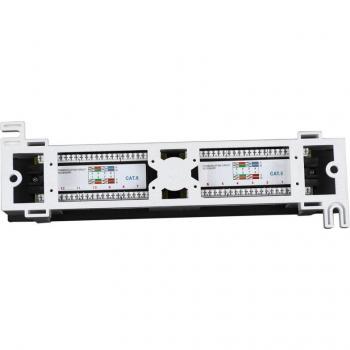 Rack Mount 12-Port Cat6 Patch Panel with RJ45