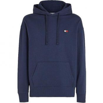 Hoodie Tommy Jeans Relaxed Fit – Cappuccio Distintivo Blu L