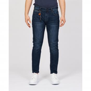 YES ZEE Blue Cotton Slim-fit Jeans