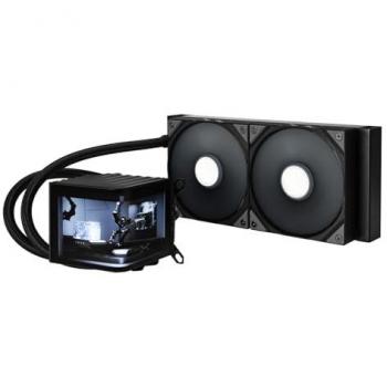 TRYX 650100 – PANORAMA 240 mm AIO Water Cooler, Schwarz