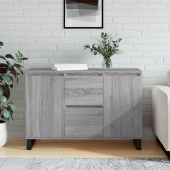 Sonoma Grey Sideboard 104x35x70 cm Engineered Wood vidaXL