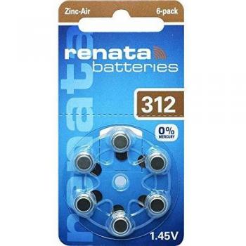 Pack de 6 Piles Renata H RGER ZA312