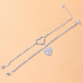 Set de Tobilleras Bohemias con Corazón