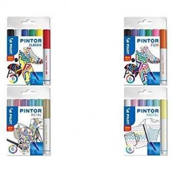 Pilot 6er Set PINTOR F Pastell Farbstoffe