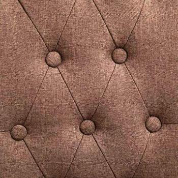 Pack 4 chaises de salle à manger – tissu brun