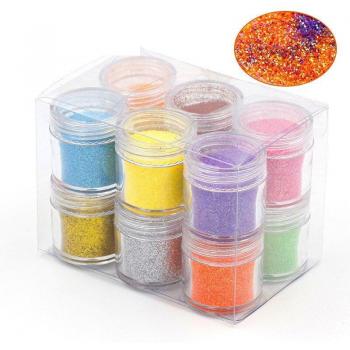 6 Boxes of Epoxy Mold Making Shiny Pearl Glitter Filler