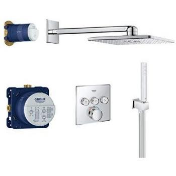 Grohtherm SmartControl Perfect shower set with Rainshower SmartActive 310 Cube
