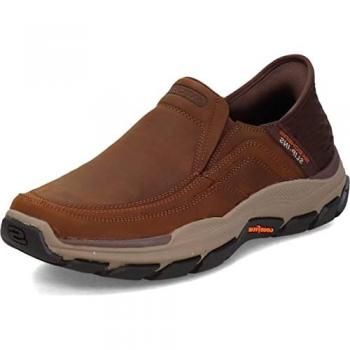 Skechers Uomo Slip‑Ins Respected Elgin Taglia 45.5 Marrone