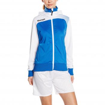 Kempa Kapuzenjacke Emotion in Azurblau/Weiß für Frauen – S