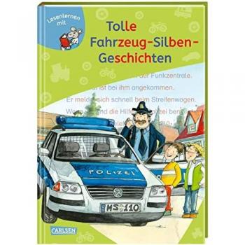LESEMAUS zum Lesenlernen Sammelbände: Tolle Fahrzeug-Silben-Geschichten, Libro per bambini