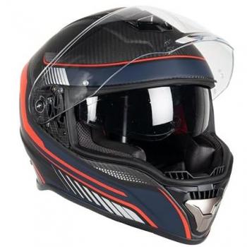 Casque Moto Intégral Continental Carbon Décal Mat 22.06 – Motoblouz Adulte