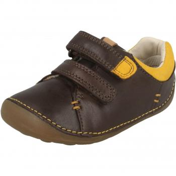 First Steps Brown Leather Boys’ Shoes – Tiny Toby (UK 2F / EU 17.5 / US 2.5M)