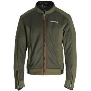 Acerbis Chaqueta Gordon Verde-Naranja para Motocicletas