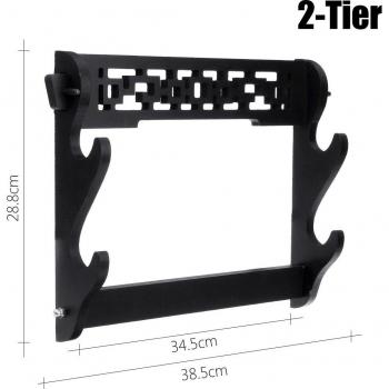 4 Tier Wall Mounted Samurai Sword Holder
