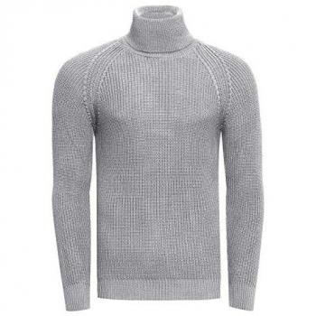 Herren Rollkragenpullover RUSTY NEAL in grau, Größe XL