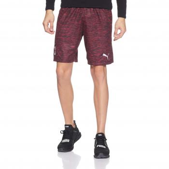 PUMA Herren AC Milan Jogginghose Original – Rot Tango mit Weißer Heather Optik, Größe XL