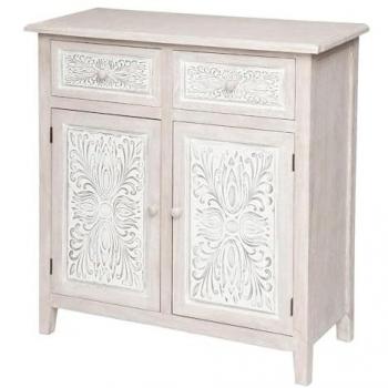 Credenza Classica Bianco a 2 Ante – Wellhome