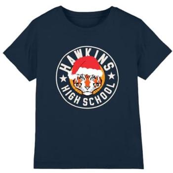 Vêtement jeune – Badge de Noël Hawkins en collection téléfilm (Manches courtes, Bleu, M)
