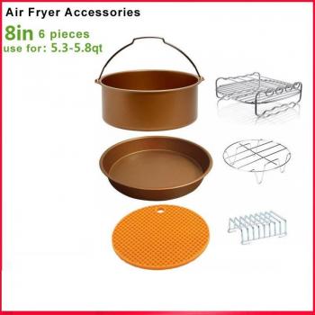 Accessoires de cuisson pour friteuse à air 8in