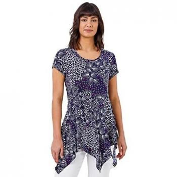 Hanky Hem Jersey Top – Size 12 Women's Relaxed Dress Shirt