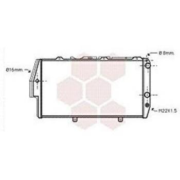 Radiateur moteur Van Wezel pour Audi 100 2.3i