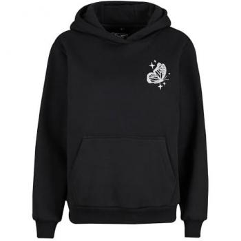 Miss Tee Felpa “Wildest Dreams” nero & bianco con cappuccio XS