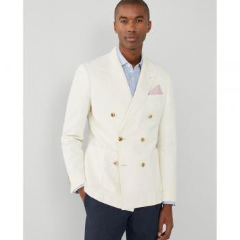 Americana Hackett Outlet 2 Hombre Lino Clásico Bone Blanco