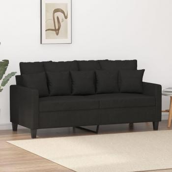 Assento Sofá Compacto VidaXL Preto 140cm