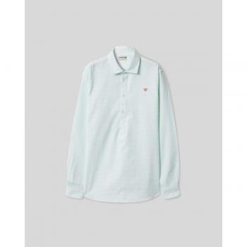 Polera de niño con rayas horizontales verdes