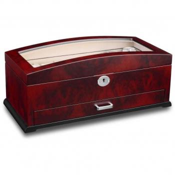 Ferocase 12‑Uhrengestell FC5083BLW – Holzelemente aus Wurzelholz
